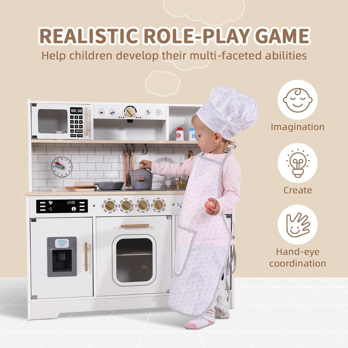 Buy Tooky Toy Kids Play Kitchen Set | Yallatoys.com