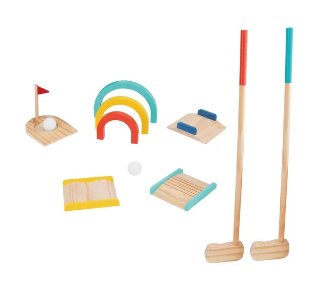 Buy Tooky Toy Kids Wooden Golf Set 11 Pcs | Yallatoys.com