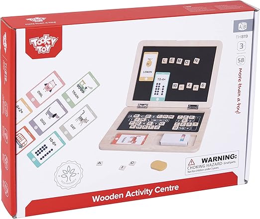 Buy Tooky Toy Wooden Activity Centre 58 pcs | Yallatoys.com