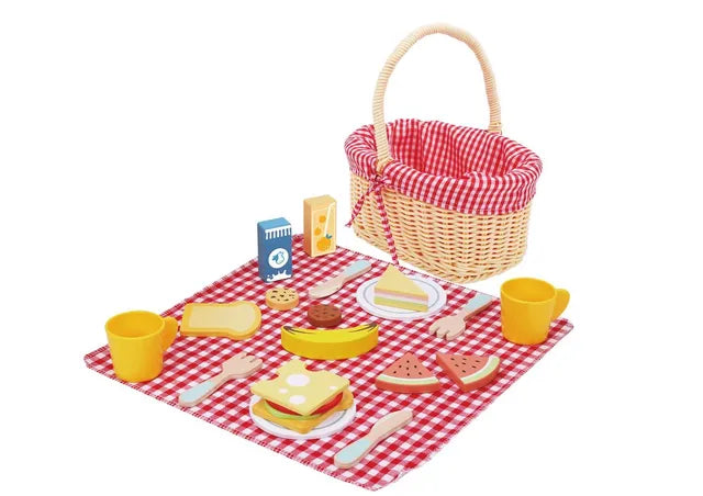 Buy Tooky Toy Wooden Picnic Basket | Yallatoys.com