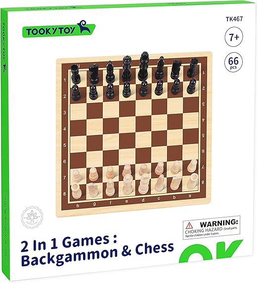 Buy Tooky Toy 2 In 1 Games Backgammon Chess | Yallatoys.com