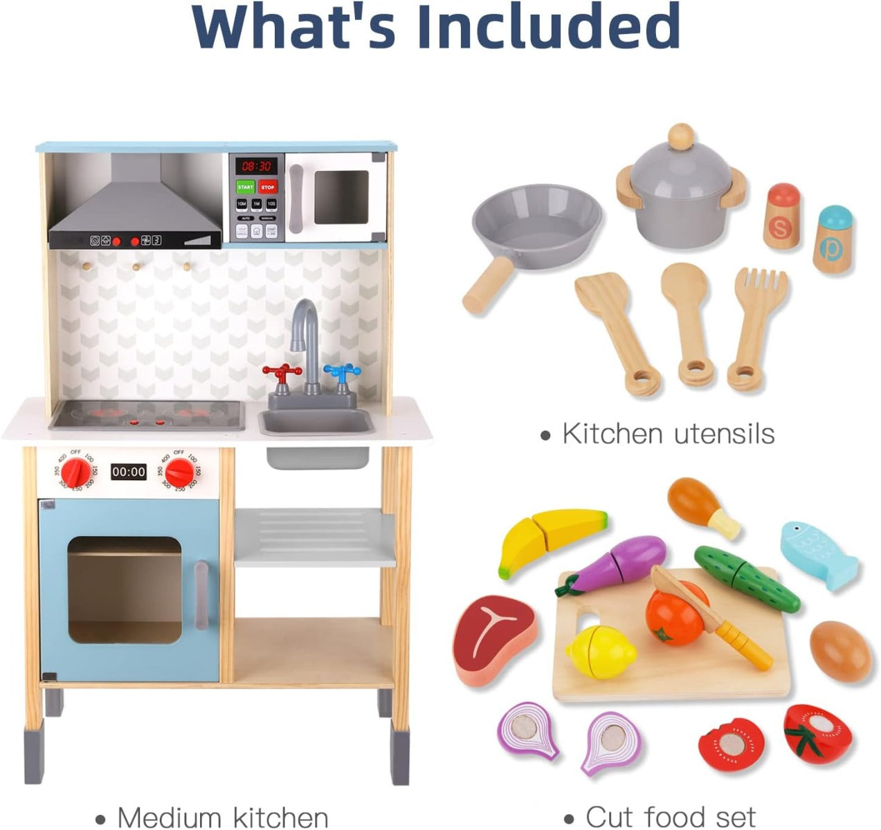 Buy Tooky Toy Kids Kitchen Playset | Yallatoys.com