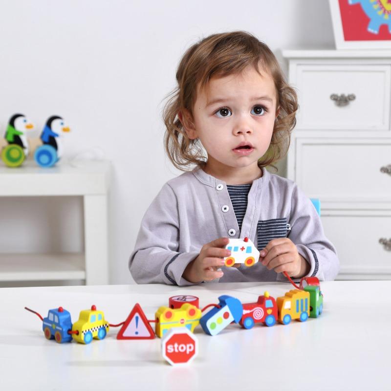 Buy Tooky Toy Wooden Lacing Transportation | Yallatoys.com