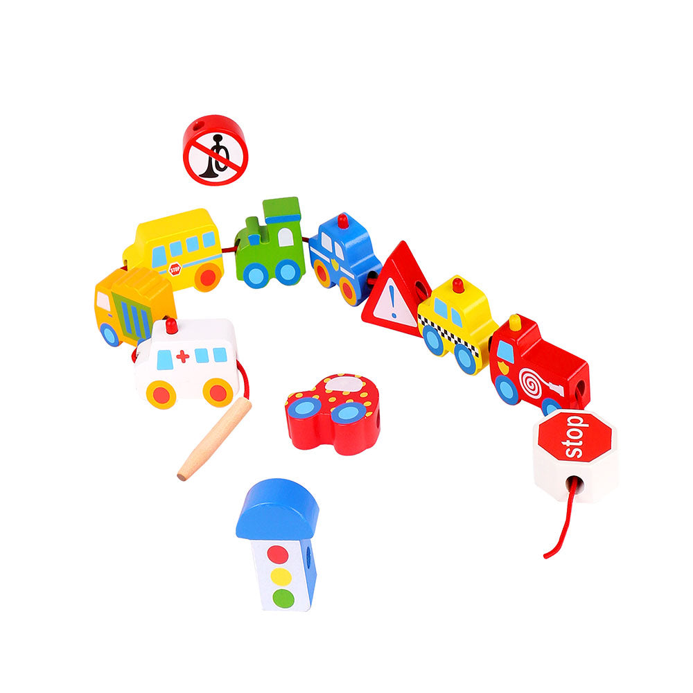 Buy Tooky Toy Wooden Lacing Transportation | Yallatoys.com