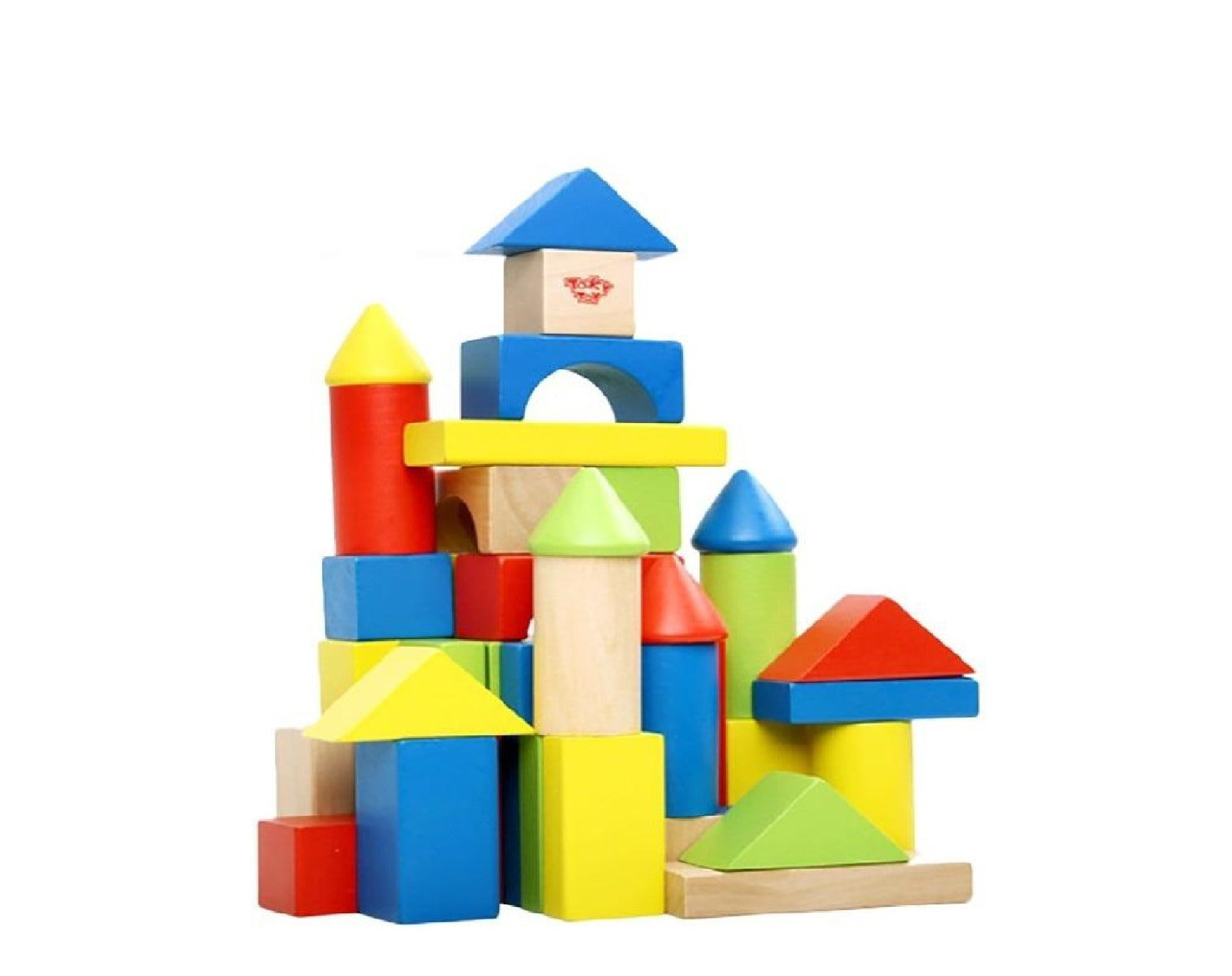 Buy Tooky Toy Wooden Block 50pcs | Yallatoys.com