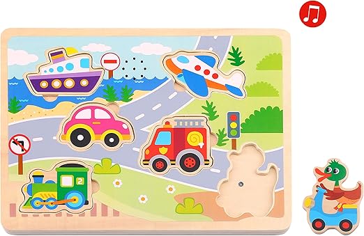Buy Tooky Toy Sound Puzzle Vehicle | Yallatoys.com