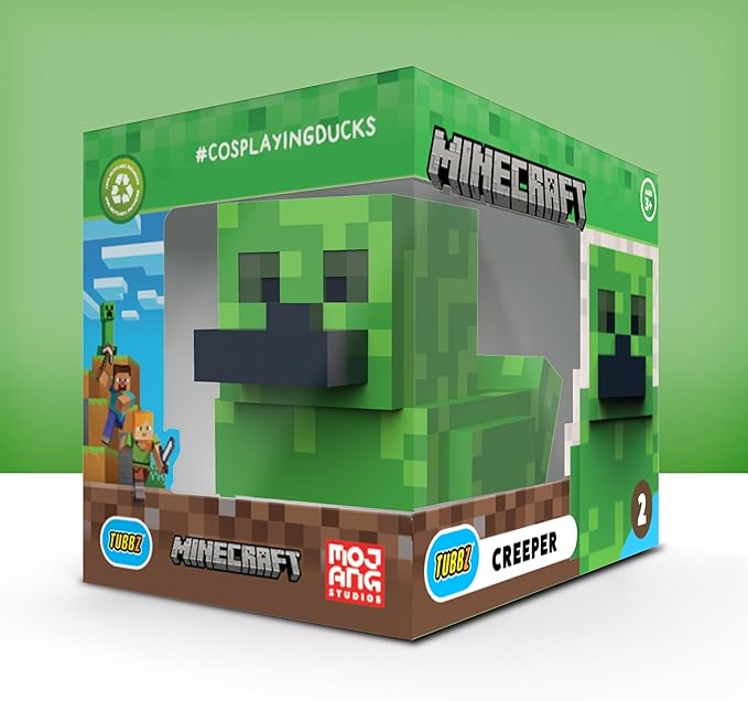 Buy Tubbz Boxed Minecraft Creeper Cosplaying Rubber Duck Vinyl Figure | Yallatoys.com