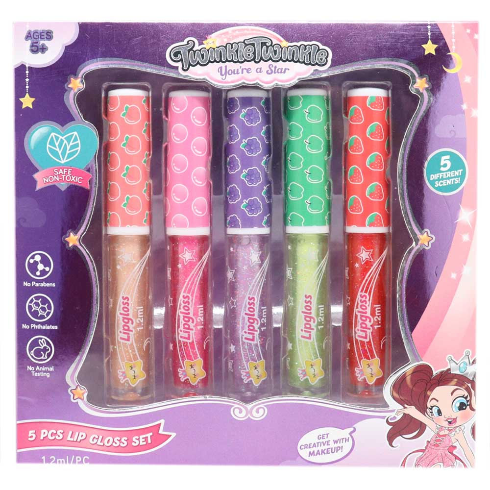 Buy Twinkle Twinkle Lip Gloss 5pc Set | Yallatoys.com