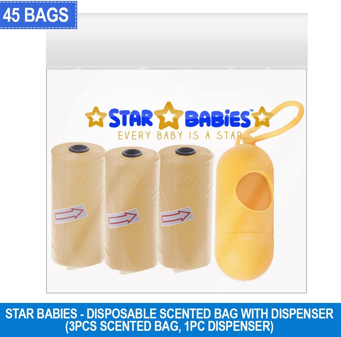 Star Babies - Scented Bag With Dispenser Pack Of 3 - Ivory Star Babies Yallatoys