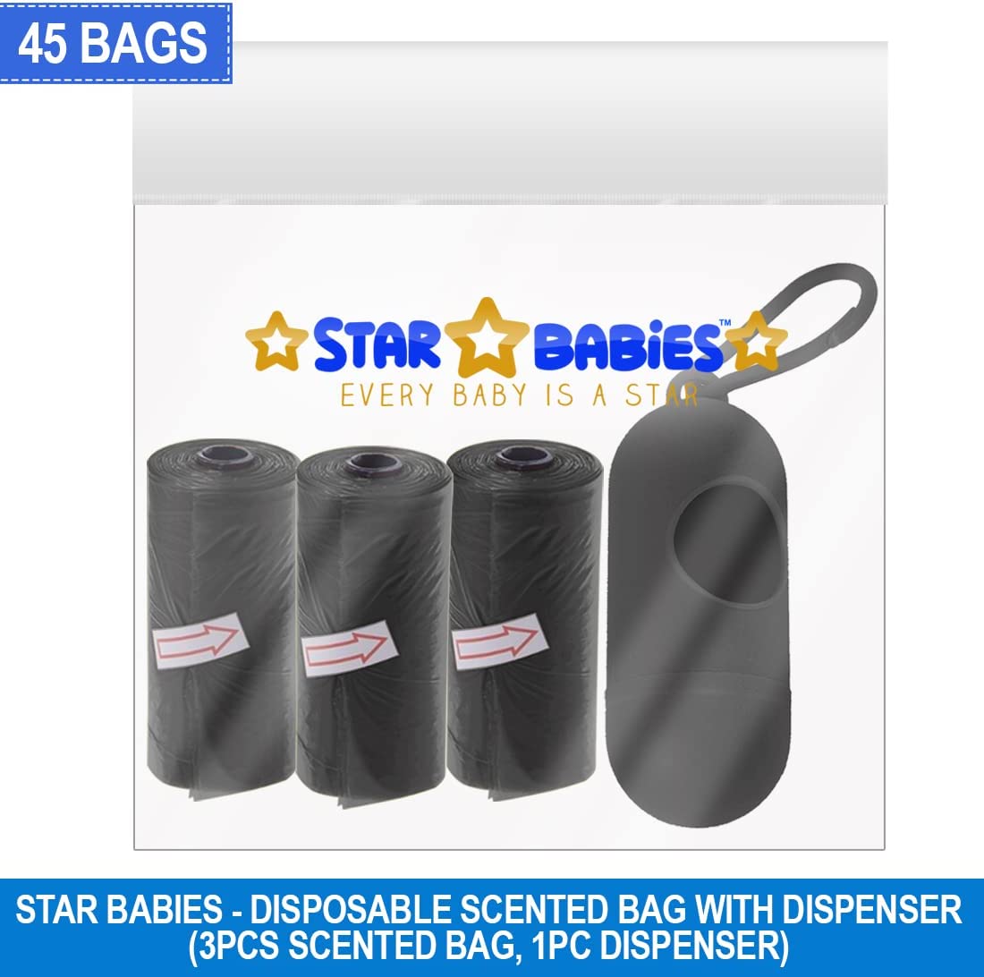 Star Babies - Scented Bag With Dispenser Pack Of 3 - Black Star Babies Yallatoys