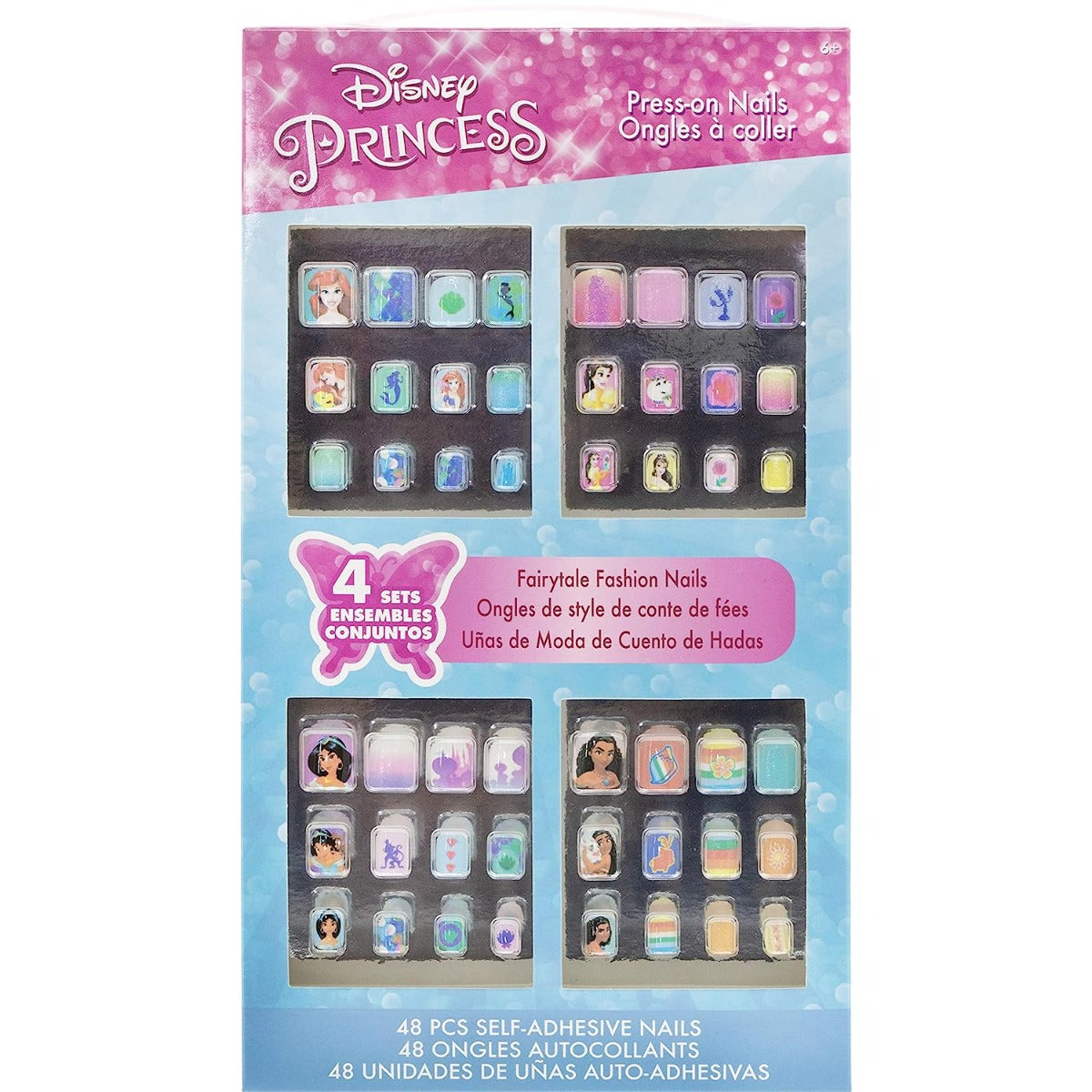 Buy Townley Girl Disney Princess 48 Pcs Press On Nails | Yallatoys.com