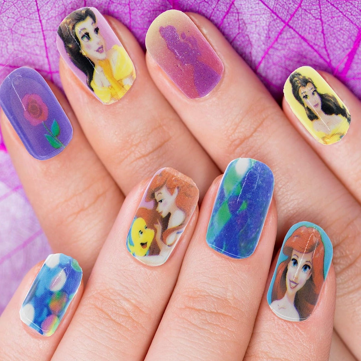 Buy Townley Girl Disney Princess 48 Pcs Press On Nails | Yallatoys.com