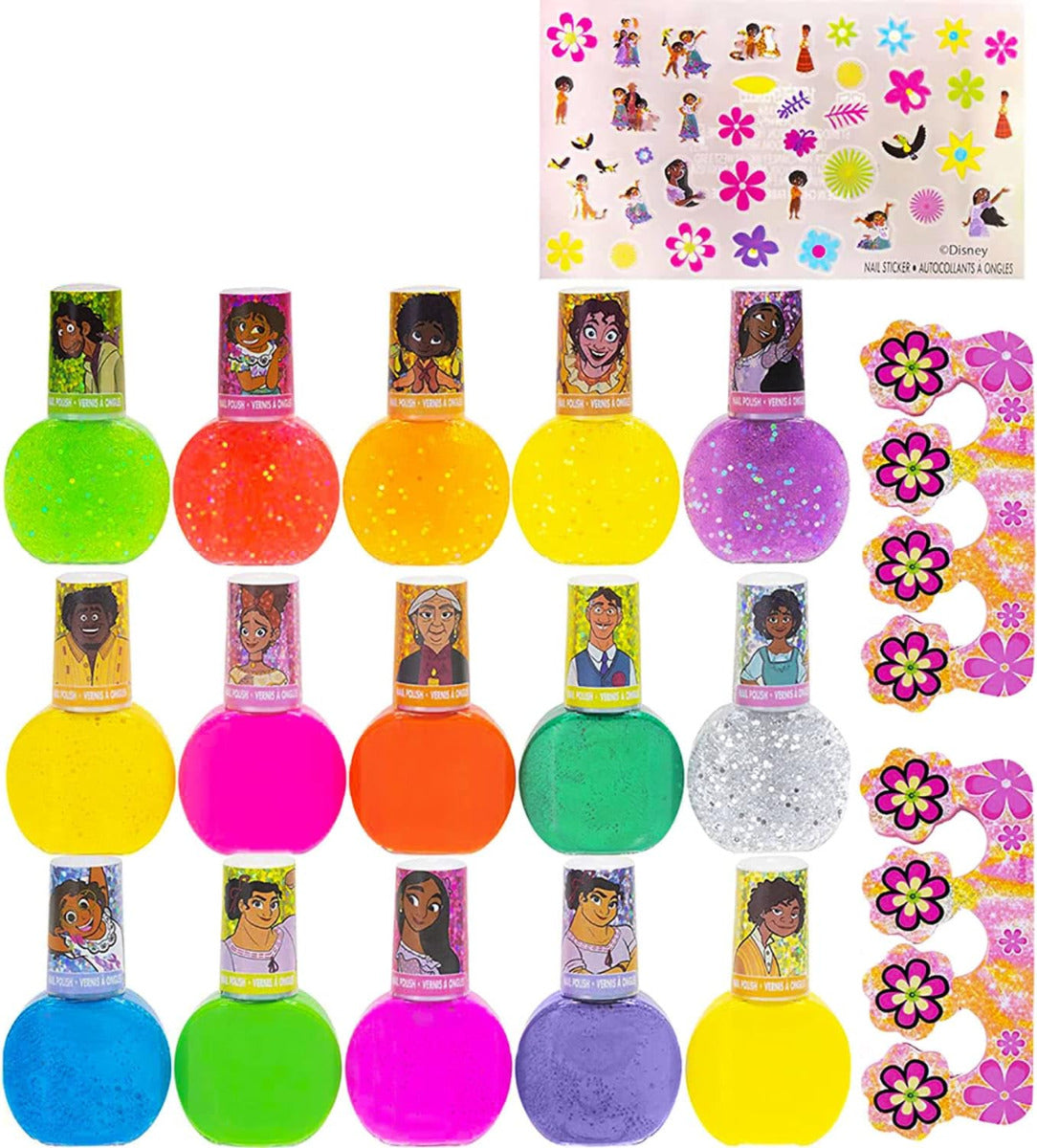 Buy Townley Girl Disney Encanto Non Toxic Peel off Glittery & Opaque Shimmery Nail Polish 18pcs Set | Yallatoys.com