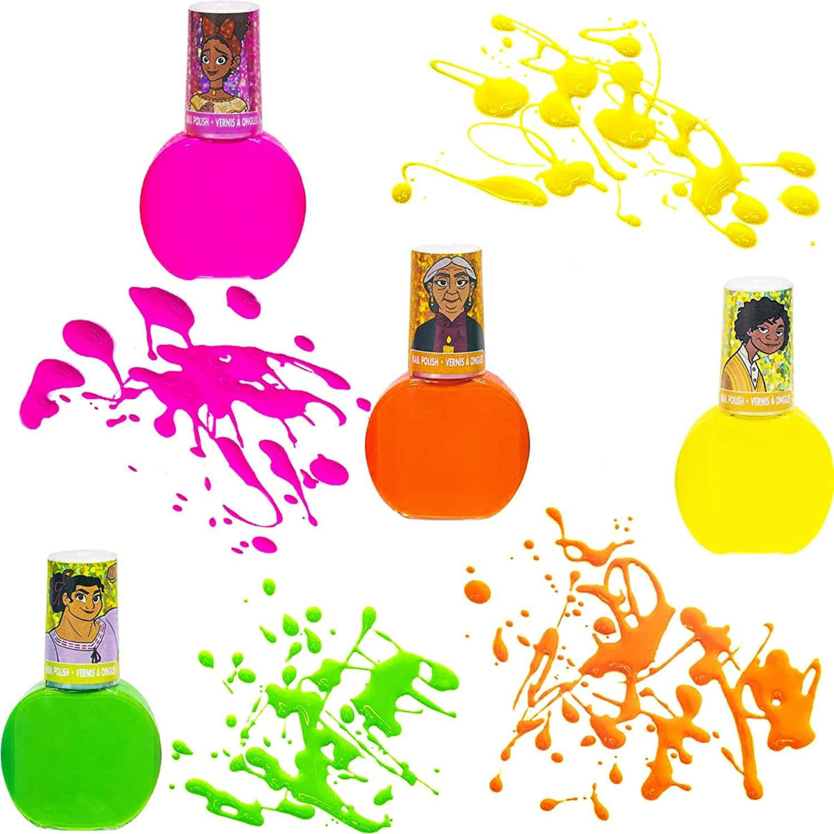 Buy Townley Girl Disney Encanto Non Toxic Peel off Glittery & Opaque Shimmery Nail Polish 18pcs Set | Yallatoys.com