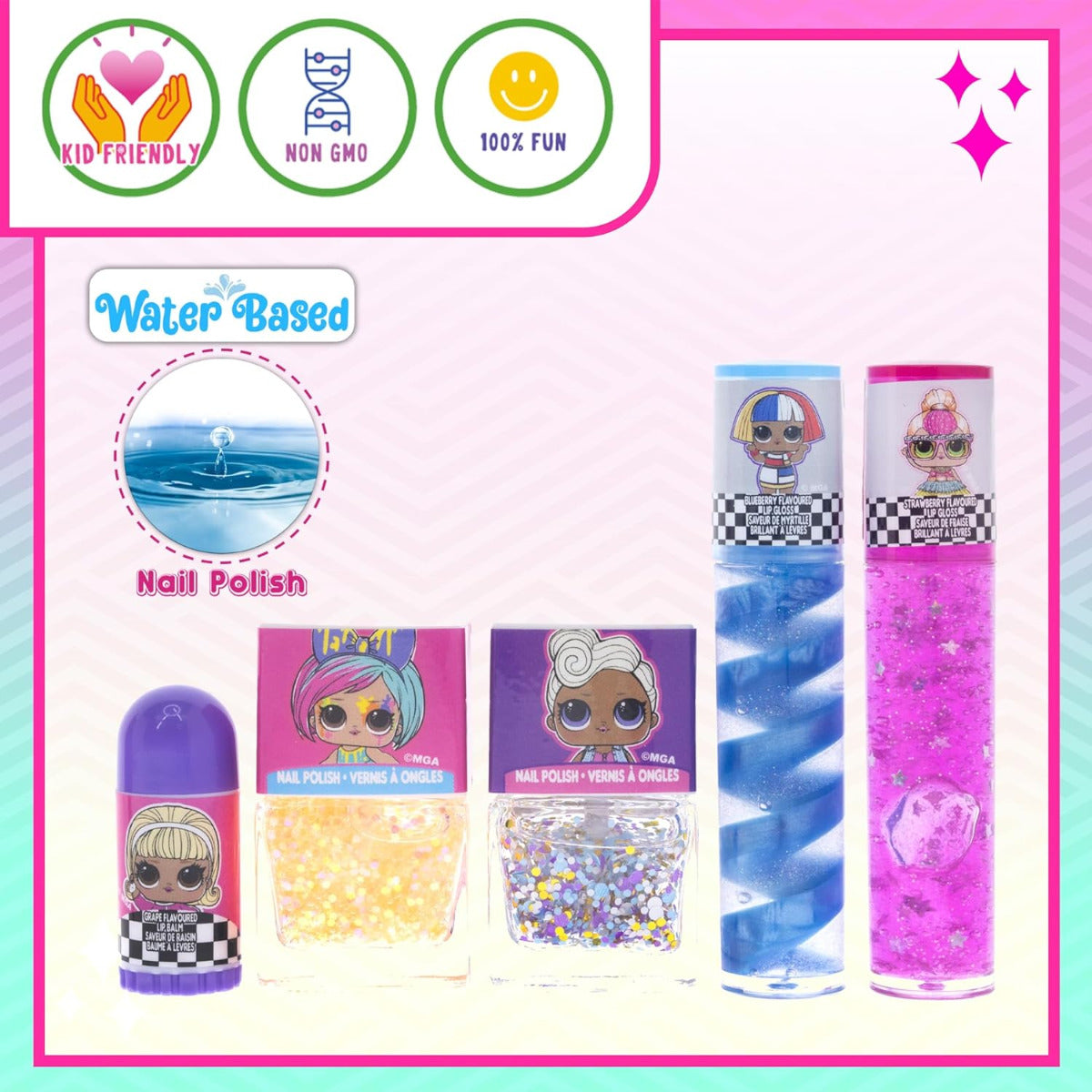 Buy Townley Girl LOL Surprise Backpack Cosmetic Makeup Set 10 Pieces | Yallatoys.com