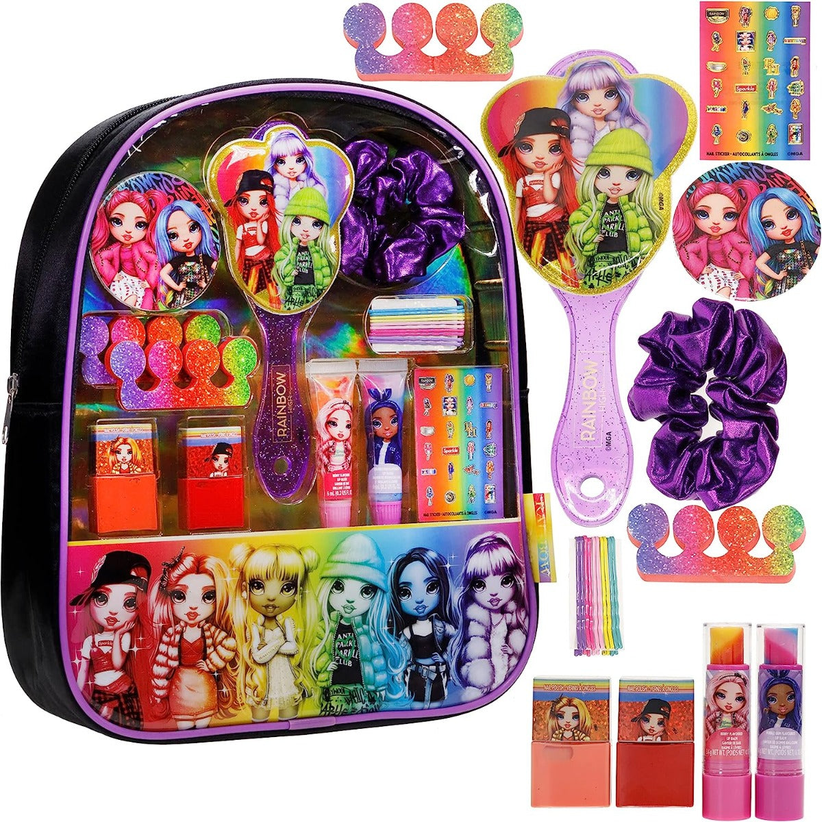 Buy Townley Girl Rainbow High Backpack Cosmetic Makeup Bag | Yallatoys.com