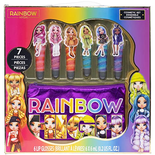 Buy Townley Girl Rainbow High Make Up Set 6 Flavoured Swirled Lip Gloss with Bonus Bag | Yallatoys.com