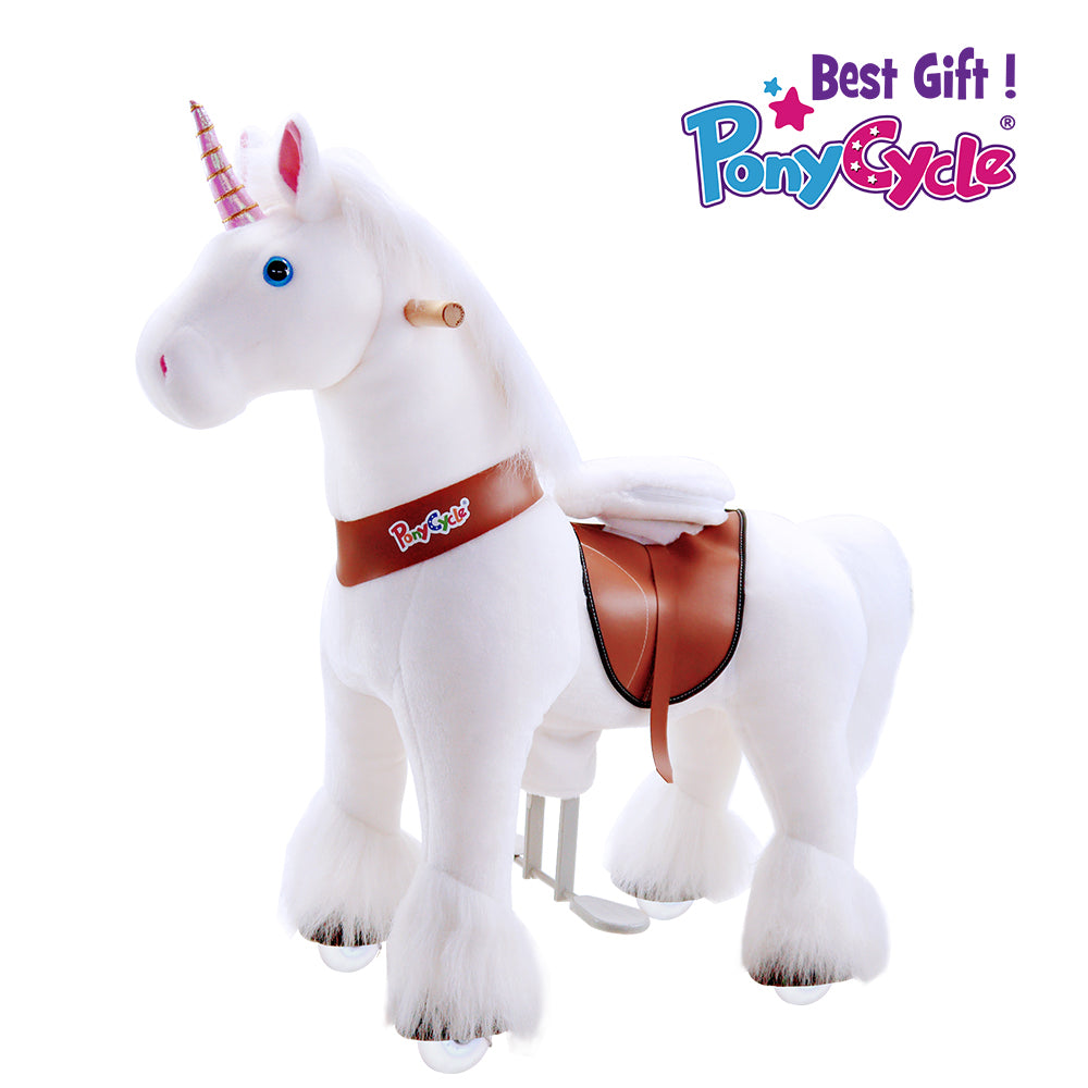 Buy Pony Cycle Vroom Rider White Unicorn Horse Ride On | Yallatoys.com