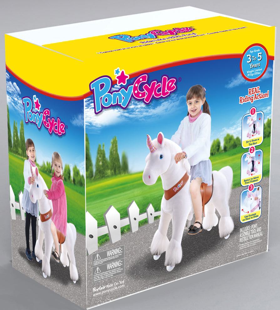 Buy Pony Cycle Vroom Rider White Unicorn Horse Ride On | Yallatoys.com