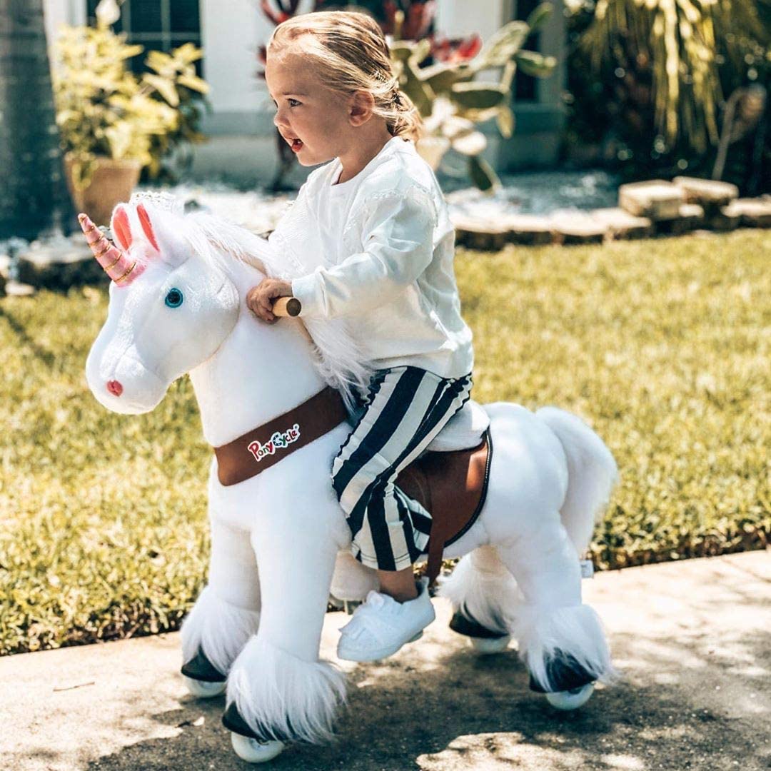 Buy Pony Cycle Vroom Rider White Unicorn Horse Ride On | Yallatoys.com