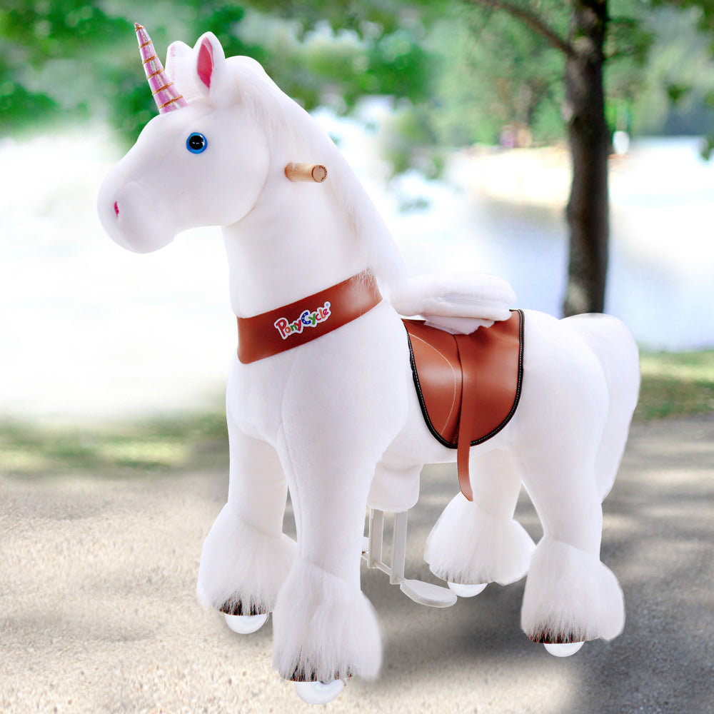 Buy Pony Cycle Vroom Rider White Unicorn Horse Ride On | Yallatoys.com