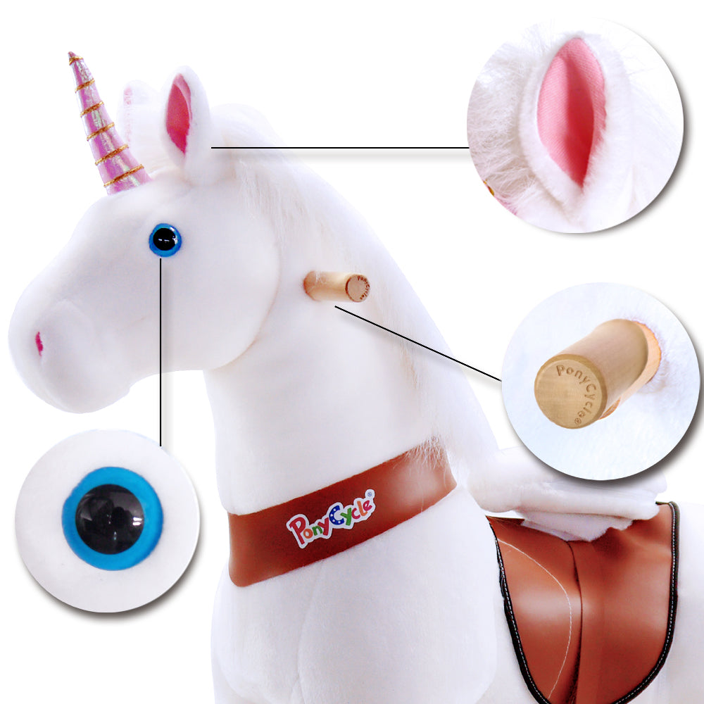 Buy Pony Cycle Vroom Rider White Unicorn Horse Ride On | Yallatoys.com