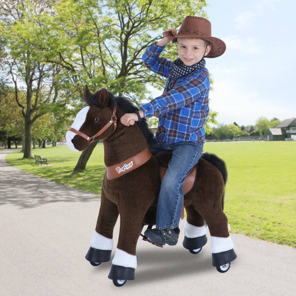 Buy Small chocolate brown with white hoof horse | Yallatoys.com
