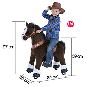 Buy Small chocolate brown with white hoof horse | Yallatoys.com