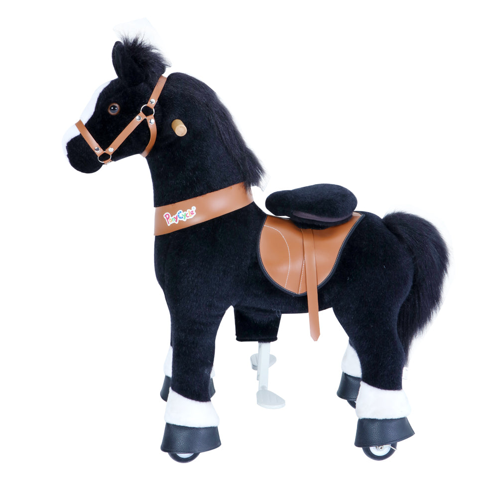 Buy Pony Cycle White Hooded Plush Horse Ride On | Yallatoys.com