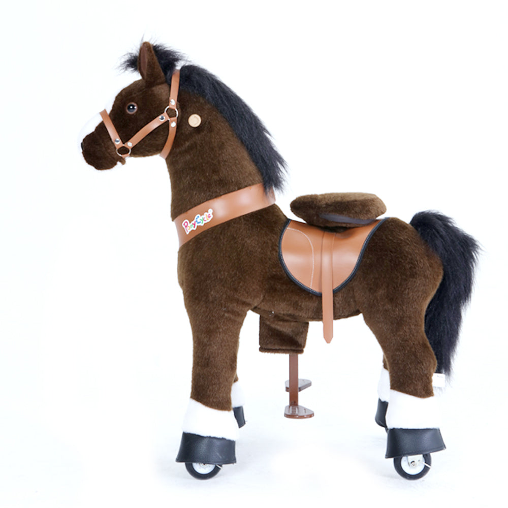 Buy Pony Cycle Medium Chocolate Brown with White Hoof Horse | Yallatoys.com