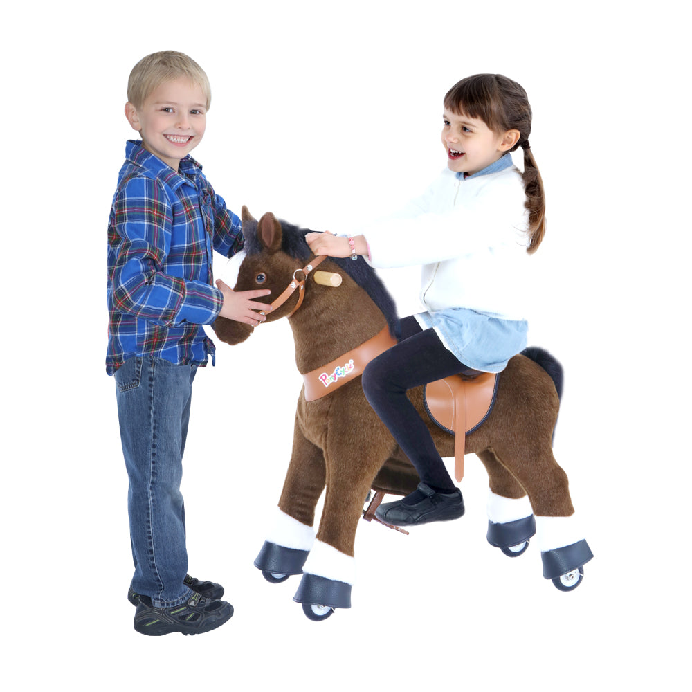 Buy Pony Cycle Medium Chocolate Brown with White Hoof Horse | Yallatoys.com