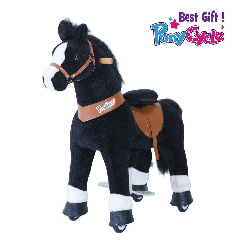 Buy Pony Cycle Medium Black With White Hoof Horse | Yallatoys.com