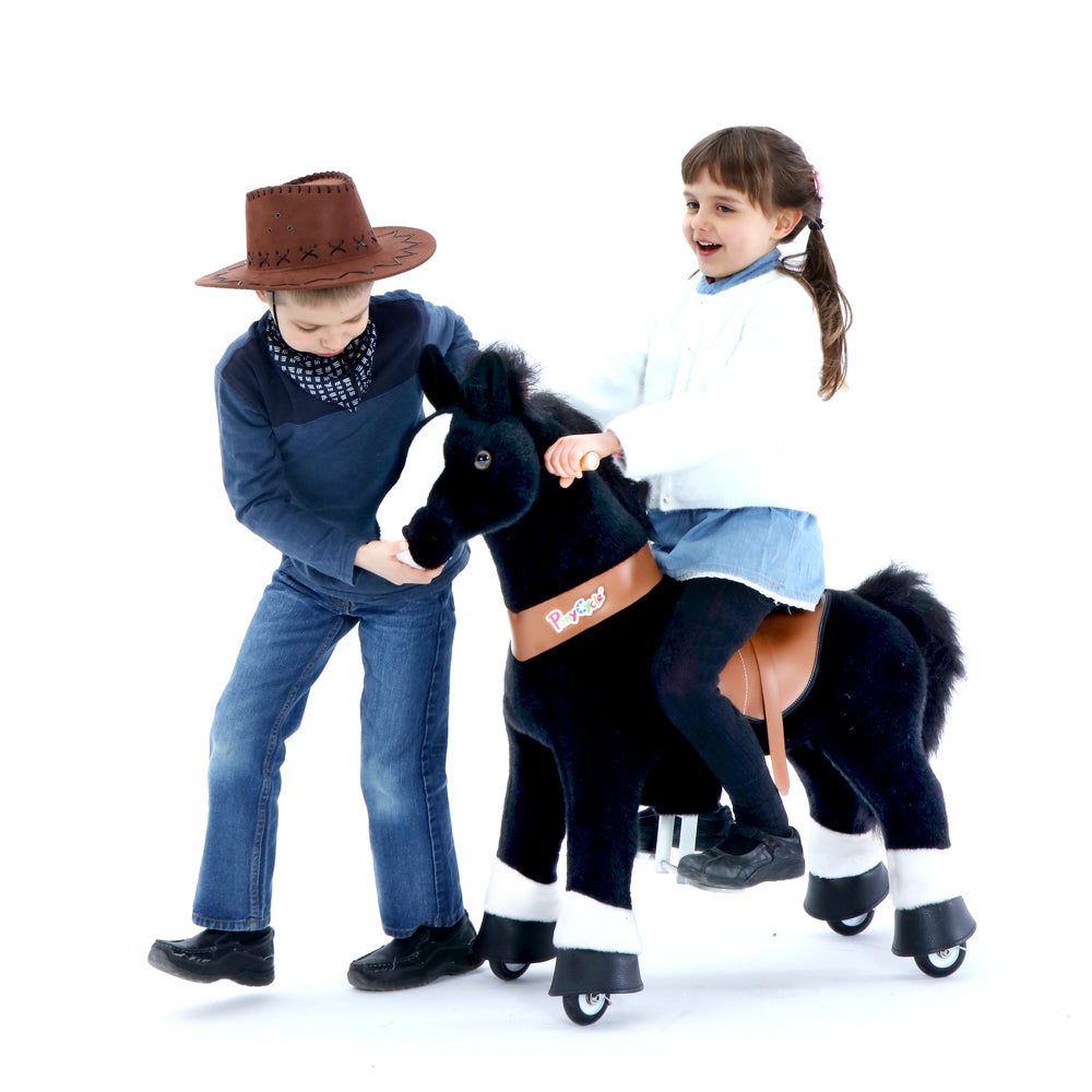 Buy Pony Cycle Medium Black With White Hoof Horse | Yallatoys.com