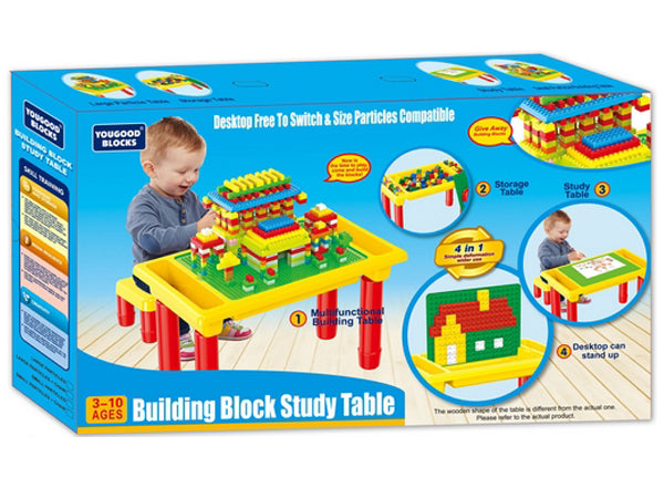 Buy Building Block Study Table Multi Activity Table Set Toys without Chair UG6601 | Yallatoys.com