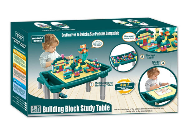 Buy Building Block Study Table Multi Activity Table Set Toys UG7702 | Yallatoys.com