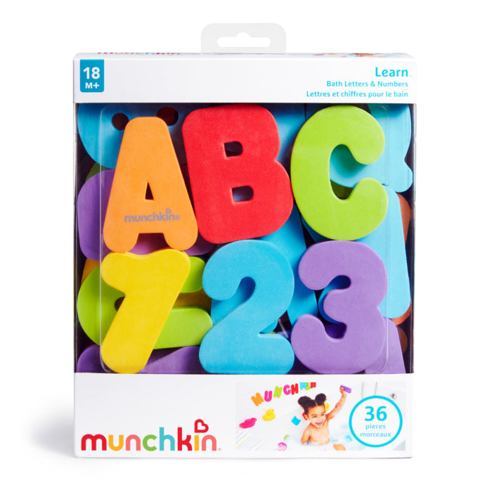 Munchkin - Learn Bath Letters&Numbers-Brights Munchkin Yallatoys