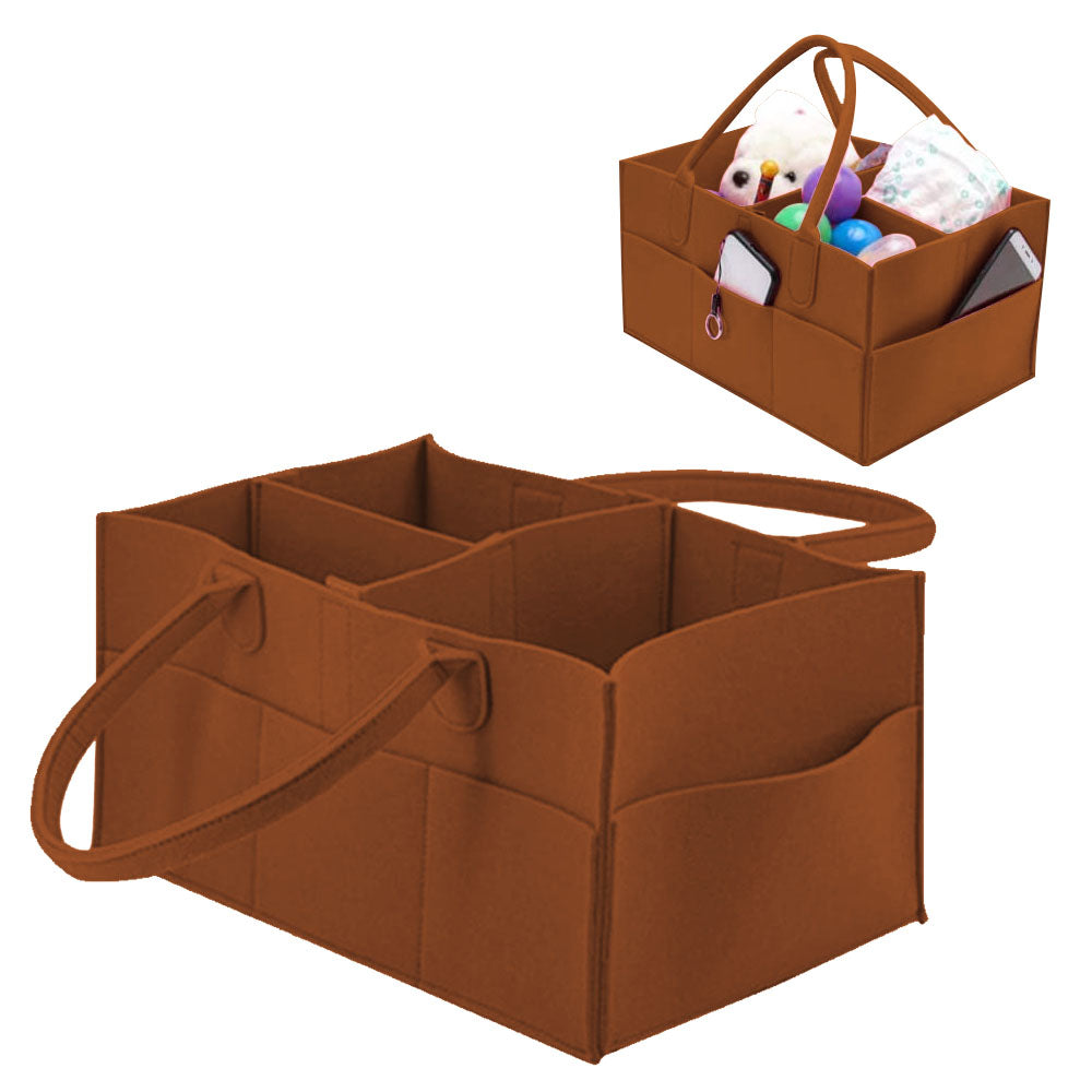 Star Babies Diaper Caddy Organizer - Brown Star Babies Yallatoys