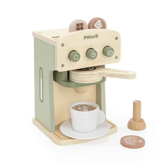 Buy Viga Polar B Wooden Coffee Machine Toy 8 Pcs | Yallatoys.com