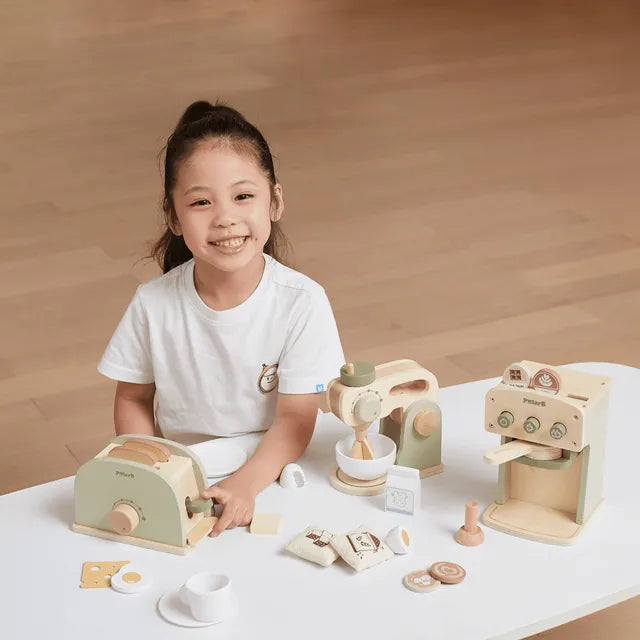 Buy Viga Polar B Wooden Coffee Machine Toy 8 Pcs | Yallatoys.com