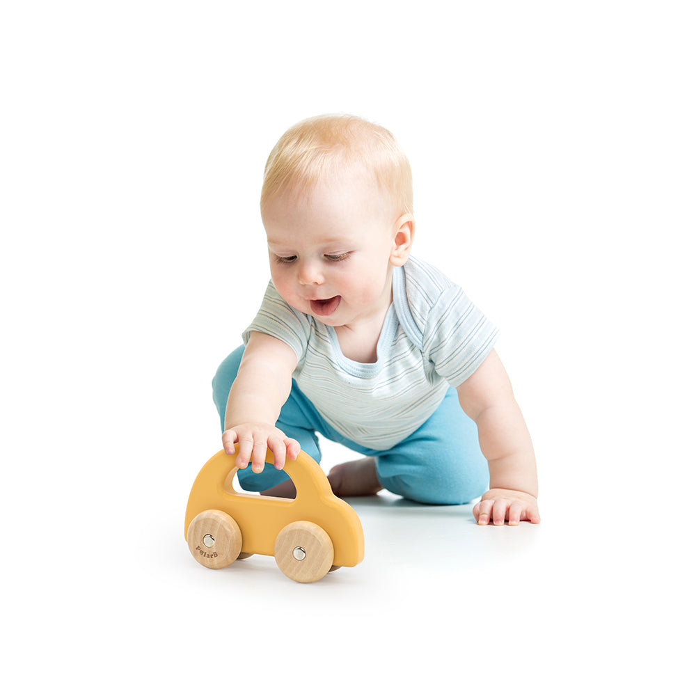 Buy Viga Wooden Car Yellow | Yallatoys.com