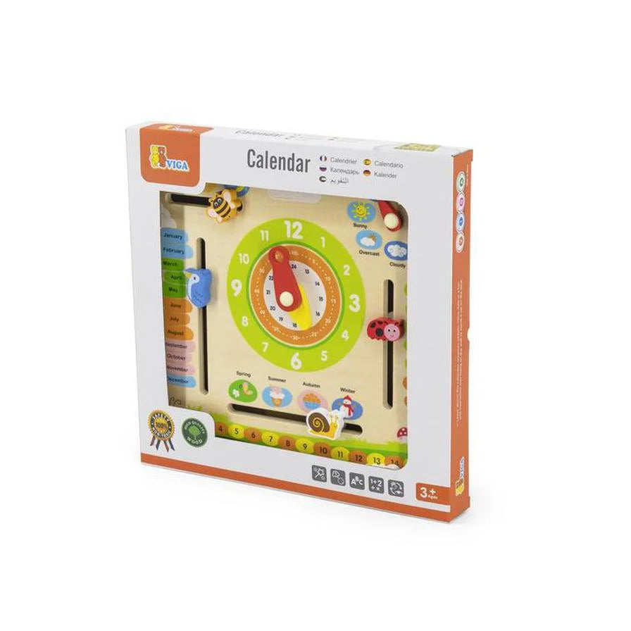 Buy Viga Clock Calendar with Seasons | Yallatoys.com