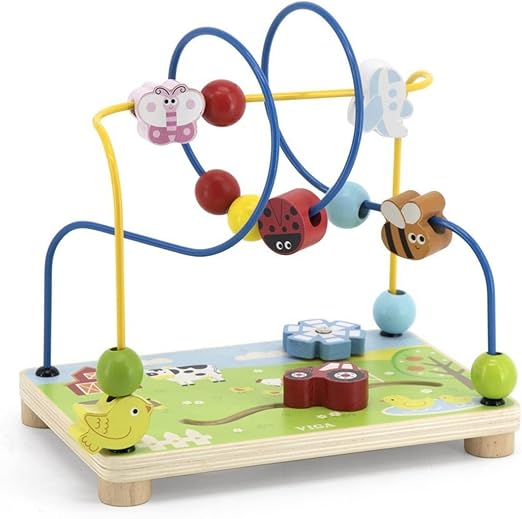 Buy Viga Wooden Farm Wire Beads | Yallatoys.com