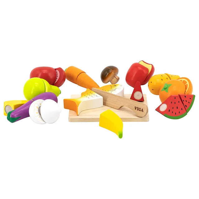 Buy Viga Cutting Food Set | Yallatoys.com