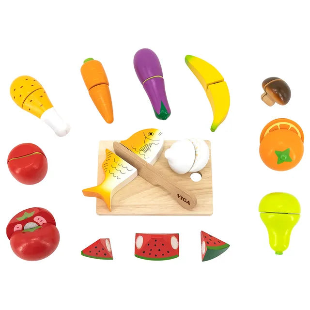 Buy Viga Cutting Food Set | Yallatoys.com