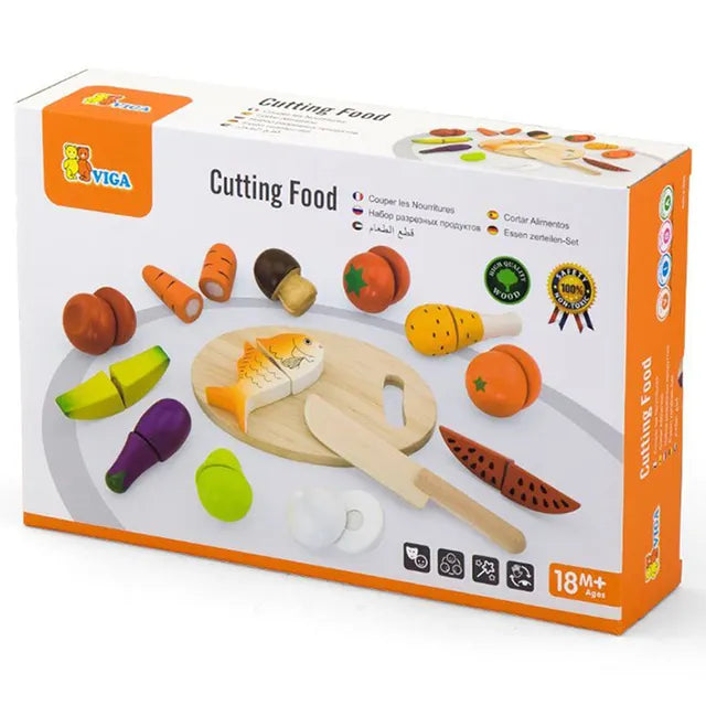 Buy Viga Cutting Food Set | Yallatoys.com