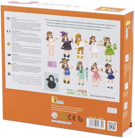 Buy Viga Wooden Magnetic Girl Dress Up Toy | Yallatoys.com