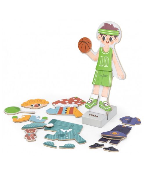 Buy Viga Magnetic Dress Up Toy Boy | Yallatoys.com