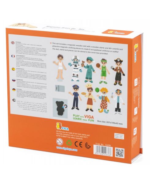 Buy Viga Magnetic Dress Up Toy Boy | Yallatoys.com