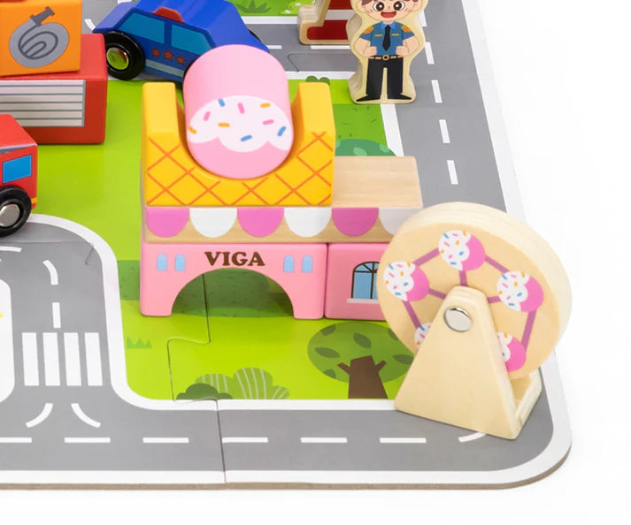 Buy Viga City Building Blocks 100 Pcs | Yallatoys.com