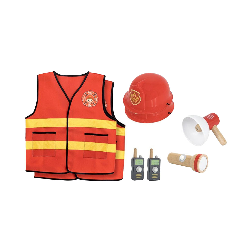 Buy Viga Firefighter Role Play Set 8 Pcs | Yallatoys.com